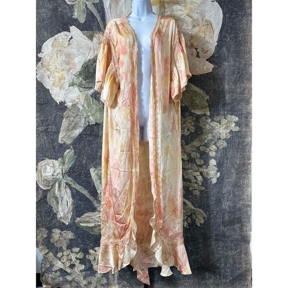 New Free People Moonbeams Washed Robe Size Large - Picture 9 of 9